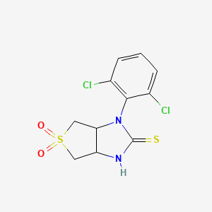 molecular formula C11H10Cl2N2O2S2 B4836005 1-(2,6-dichlorophenyl)tetrahydro-1H-thieno[3,4-d]imidazole-2(3H)-thione 5,5-dioxide 