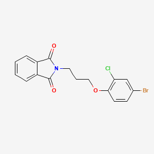 molecular formula C17H13BrClNO3 B4836037 2-[3-(4-bromo-2-chlorophenoxy)propyl]-1H-isoindole-1,3(2H)-dione 
