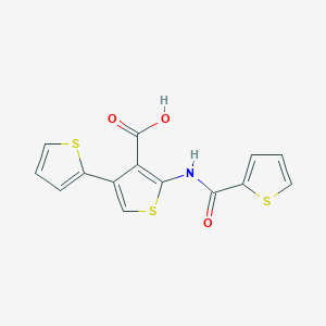 5'-[(2-thienylcarbonyl)amino]-2,3'-bithiophene-4'-carboxylic acid