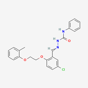 5-chloro-2-[2-(2-methylphenoxy)ethoxy]benzaldehyde N-phenylsemicarbazone