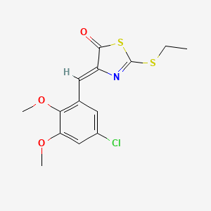 4-(5-chloro-2,3-dimethoxybenzylidene)-2-(ethylthio)-1,3-thiazol-5(4H)-one