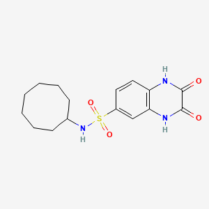 N-cyclooctyl-2,3-dioxo-1,2,3,4-tetrahydro-6-quinoxalinesulfonamide