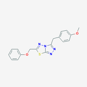 3-(4-Methoxybenzyl)-6-(phenoxymethyl)[1,2,4]triazolo[3,4-b][1,3,4]thiadiazole
