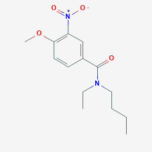 molecular formula C14H20N2O4 B4836161 N-butyl-N-ethyl-4-methoxy-3-nitrobenzamide 