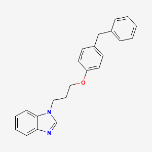 molecular formula C23H22N2O B4836184 1-[3-(4-benzylphenoxy)propyl]-1H-benzimidazole 