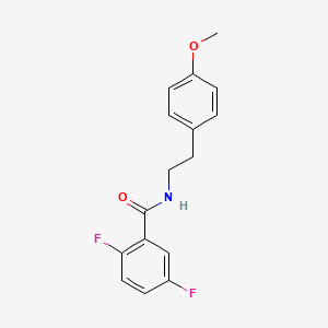 molecular formula C16H15F2NO2 B4836185 2,5-difluoro-N-[2-(4-methoxyphenyl)ethyl]benzamide 