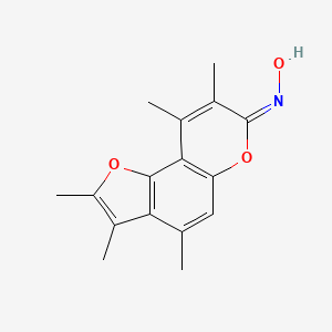 molecular formula C16H17NO3 B4836195 2,3,4,8,9-pentamethyl-7H-furo[2,3-f]chromen-7-one oxime 