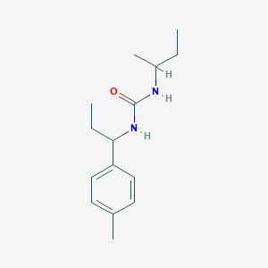 molecular formula C15H24N2O B4836217 N-(sec-butyl)-N'-[1-(4-methylphenyl)propyl]urea 