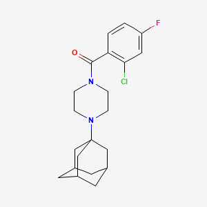 1-(1-adamantyl)-4-(2-chloro-4-fluorobenzoyl)piperazine