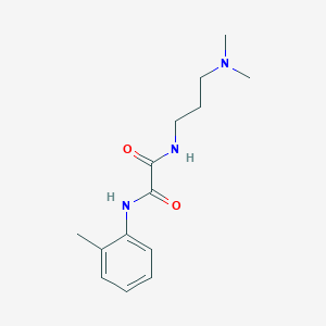 molecular formula C14H21N3O2 B4836286 N-[3-(dimethylamino)propyl]-N'-(2-methylphenyl)ethanediamide 