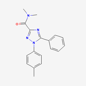 molecular formula C18H18N4O B4836330 N,N-dimethyl-1-(4-methylphenyl)-5-phenyl-1H-1,2,4-triazole-3-carboxamide 