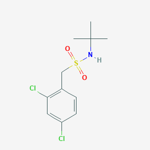molecular formula C11H15Cl2NO2S B4836344 N-(tert-butyl)-1-(2,4-dichlorophenyl)methanesulfonamide 