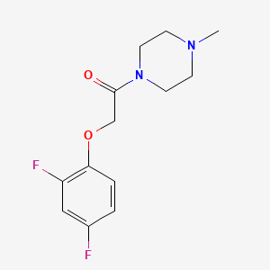 molecular formula C13H16F2N2O2 B4836394 1-[(2,4-difluorophenoxy)acetyl]-4-methylpiperazine 