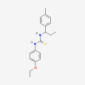 N-(4-ethoxyphenyl)-N'-[1-(4-methylphenyl)propyl]thiourea