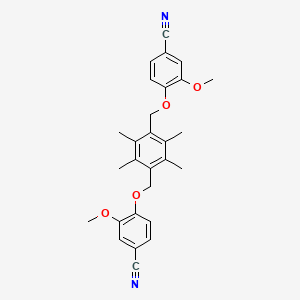 4,4'-[(2,3,5,6-tetramethyl-1,4-phenylene)bis(methyleneoxy)]bis(3-methoxybenzonitrile)