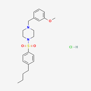 1-[(4-butylphenyl)sulfonyl]-4-(3-methoxybenzyl)piperazine hydrochloride