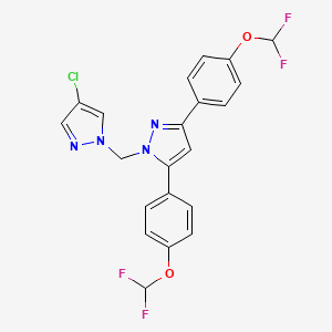 1-[(4-chloro-1H-pyrazol-1-yl)methyl]-3,5-bis[4-(difluoromethoxy)phenyl]-1H-pyrazole