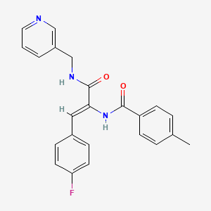 N-(2-(4-fluorophenyl)-1-{[(3-pyridinylmethyl)amino]carbonyl}vinyl)-4-methylbenzamide