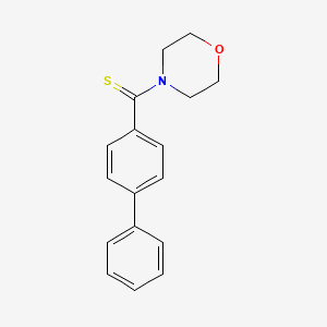 molecular formula C17H17NOS B4836531 4-(4-biphenylylcarbonothioyl)morpholine 