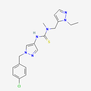 N'-[1-(4-chlorobenzyl)-1H-pyrazol-4-yl]-N-[(1-ethyl-1H-pyrazol-5-yl)methyl]-N-methylthiourea