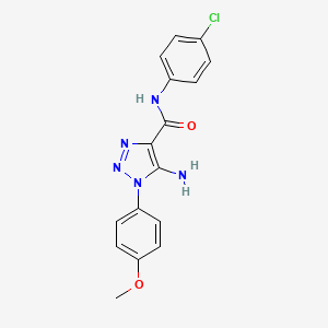 5-amino-N-(4-chlorophenyl)-1-(4-methoxyphenyl)-1H-1,2,3-triazole-4-carboxamide