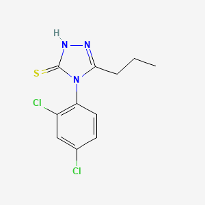 molecular formula C11H11Cl2N3S B4836595 4-(2,4-二氯苯基)-5-丙基-4H-1,2,4-三唑-3-硫醇 