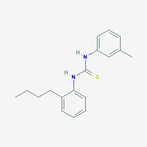 molecular formula C18H22N2S B4836601 N-(2-butylphenyl)-N'-(3-methylphenyl)thiourea 