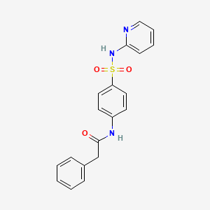 molecular formula C19H17N3O3S B4836606 2-phenyl-N-{4-[(2-pyridinylamino)sulfonyl]phenyl}acetamide 