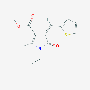 methyl 1-allyl-2-methyl-5-oxo-4-(2-thienylmethylene)-4,5-dihydro-1H-pyrrole-3-carboxylate