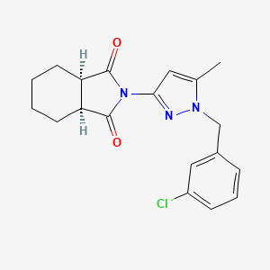 (3aR,7aS)-2-[1-(3-chlorobenzyl)-5-methyl-1H-pyrazol-3-yl]hexahydro-1H-isoindole-1,3(2H)-dione