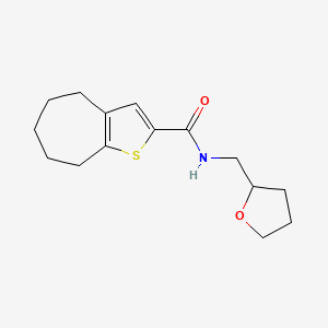 N-(tetrahydro-2-furanylmethyl)-5,6,7,8-tetrahydro-4H-cyclohepta[b]thiophene-2-carboxamide