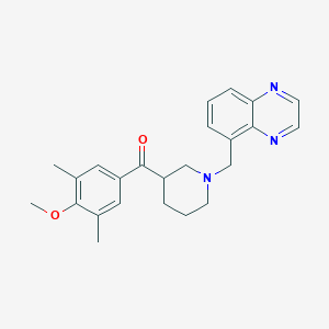 molecular formula C24H27N3O2 B4836643 (4-methoxy-3,5-dimethylphenyl)[1-(5-quinoxalinylmethyl)-3-piperidinyl]methanone 