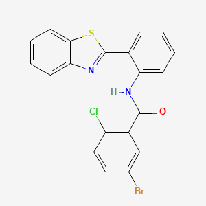N-[2-(1,3-benzothiazol-2-yl)phenyl]-5-bromo-2-chlorobenzamide