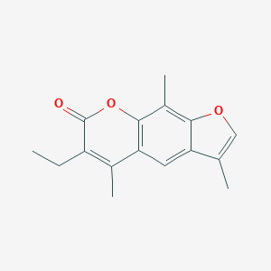 molecular formula C16H16O3 B483675 6-Ethyl-3,5,9-trimethylfuro[3,2-g]chromen-7-one CAS No. 28814-59-7