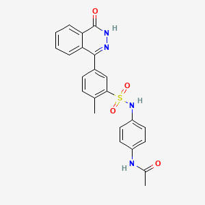 molecular formula C23H20N4O4S B4836754 N-[4-({[2-methyl-5-(4-oxo-3,4-dihydro-1-phthalazinyl)phenyl]sulfonyl}amino)phenyl]acetamide 