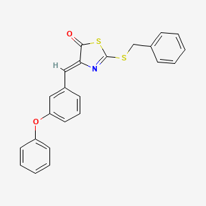 2-(benzylthio)-4-(3-phenoxybenzylidene)-1,3-thiazol-5(4H)-one