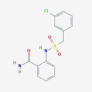 2-[(3-CHLOROPHENYL)METHANESULFONAMIDO]BENZAMIDE