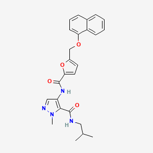 N~5~-ISOBUTYL-1-METHYL-4-[({5-[(1-NAPHTHYLOXY)METHYL]-2-FURYL}CARBONYL)AMINO]-1H-PYRAZOLE-5-CARBOXAMIDE