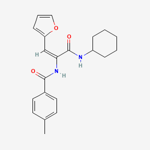 N-[1-[(cyclohexylamino)carbonyl]-2-(2-furyl)vinyl]-4-methylbenzamide