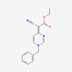 ethyl (1-benzyl-4(1H)-pyrimidinylidene)(cyano)acetate