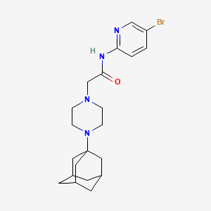 2-[4-(1-adamantyl)-1-piperazinyl]-N-(5-bromo-2-pyridinyl)acetamide