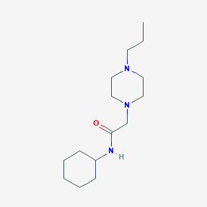 N-cyclohexyl-2-(4-propyl-1-piperazinyl)acetamide