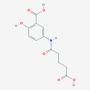 5-[(4-carboxybutanoyl)amino]-2-hydroxybenzoic acid