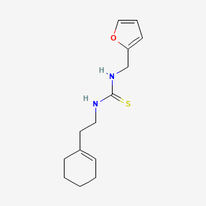 N-[2-(1-cyclohexen-1-yl)ethyl]-N'-(2-furylmethyl)thiourea