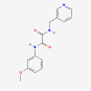 molecular formula C15H15N3O3 B4836977 N-(3-methoxyphenyl)-N'-(3-pyridinylmethyl)ethanediamide 