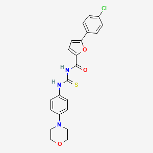 5-(4-chlorophenyl)-N-({[4-(4-morpholinyl)phenyl]amino}carbonothioyl)-2-furamide