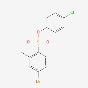 4-chlorophenyl 4-bromo-2-methylbenzenesulfonate