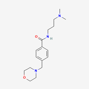 N-[3-(dimethylamino)propyl]-4-(4-morpholinylmethyl)benzamide