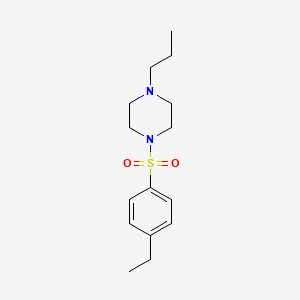 molecular formula C15H24N2O2S B4837092 1-[(4-ethylphenyl)sulfonyl]-4-propylpiperazine 
