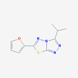 6-(2-furyl)-3-isopropyl[1,2,4]triazolo[3,4-b][1,3,4]thiadiazole